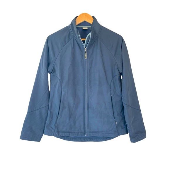 ALO Yoga Jackets & Blazers - ALO Yoga Athletic Navy Zip Up Fleece-lined Mockneck Jacket Size Large